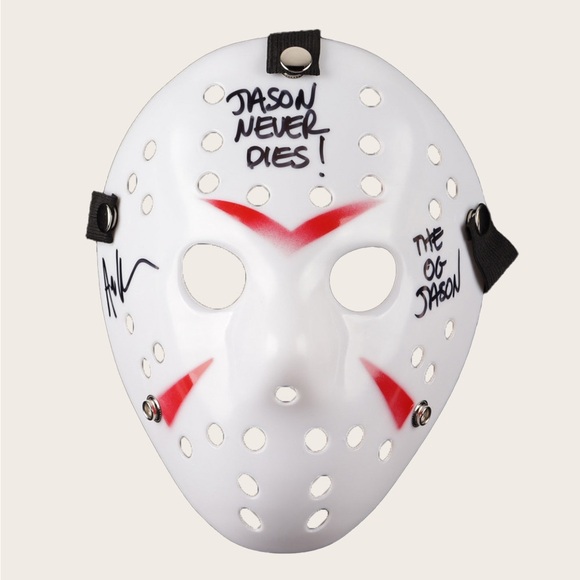 Halloween “Jason” Hockey Mask, autographed by first Jason actor Ari Lehman - Picture 2 of 3